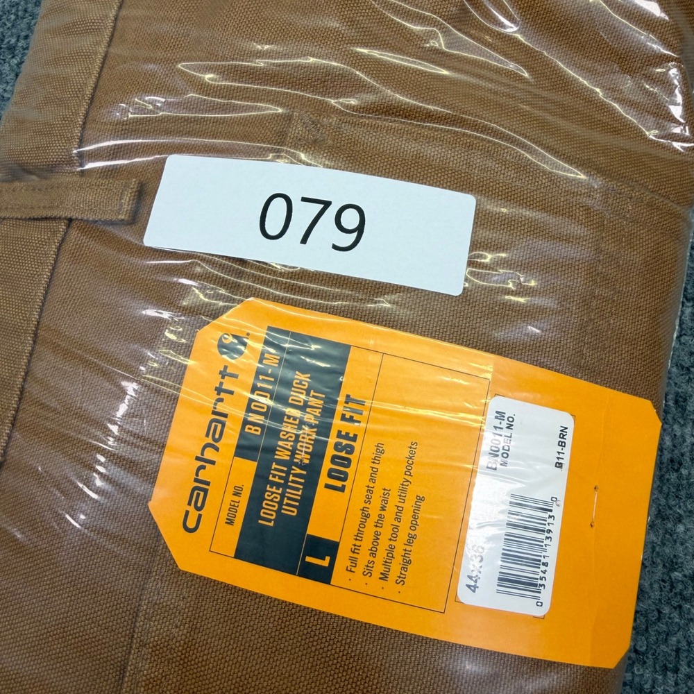 NWT Carhartt B11 BRN Canvas Relaxed Fit Utility Work Pants Men's 44x36 Brown - Picture 11 of 11